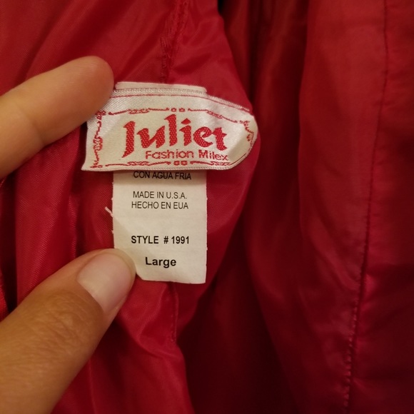 Large Red Bridesmaid Dress with ornate rose - Picture 6 of 6